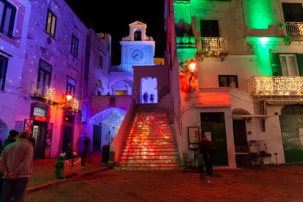 Coastal road in Italy
